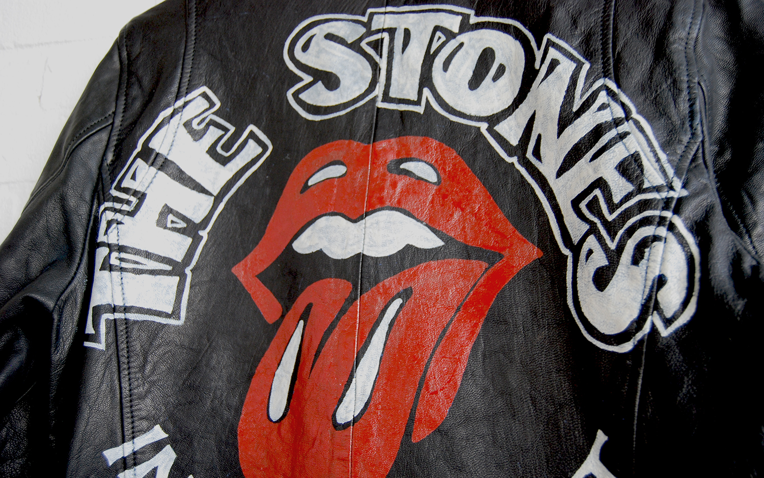 Rolling stones clearance leather jacket